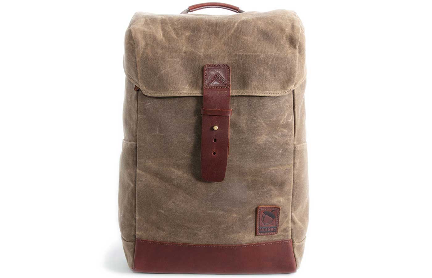 canvas rutsack backpack true leather RuckSac Tan / No Text